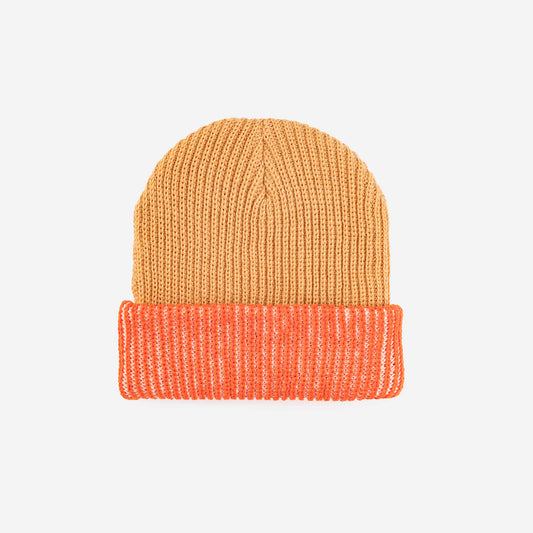 Stripe Cuff Plush Beanie