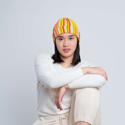 Circus Stripe Knit Beanie