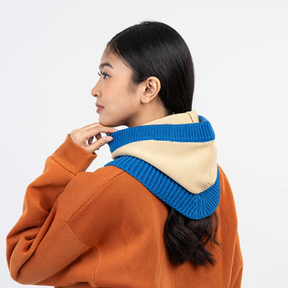 Colorblock Knit Hood