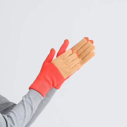Colorblock Knit Touchscreen Gloves