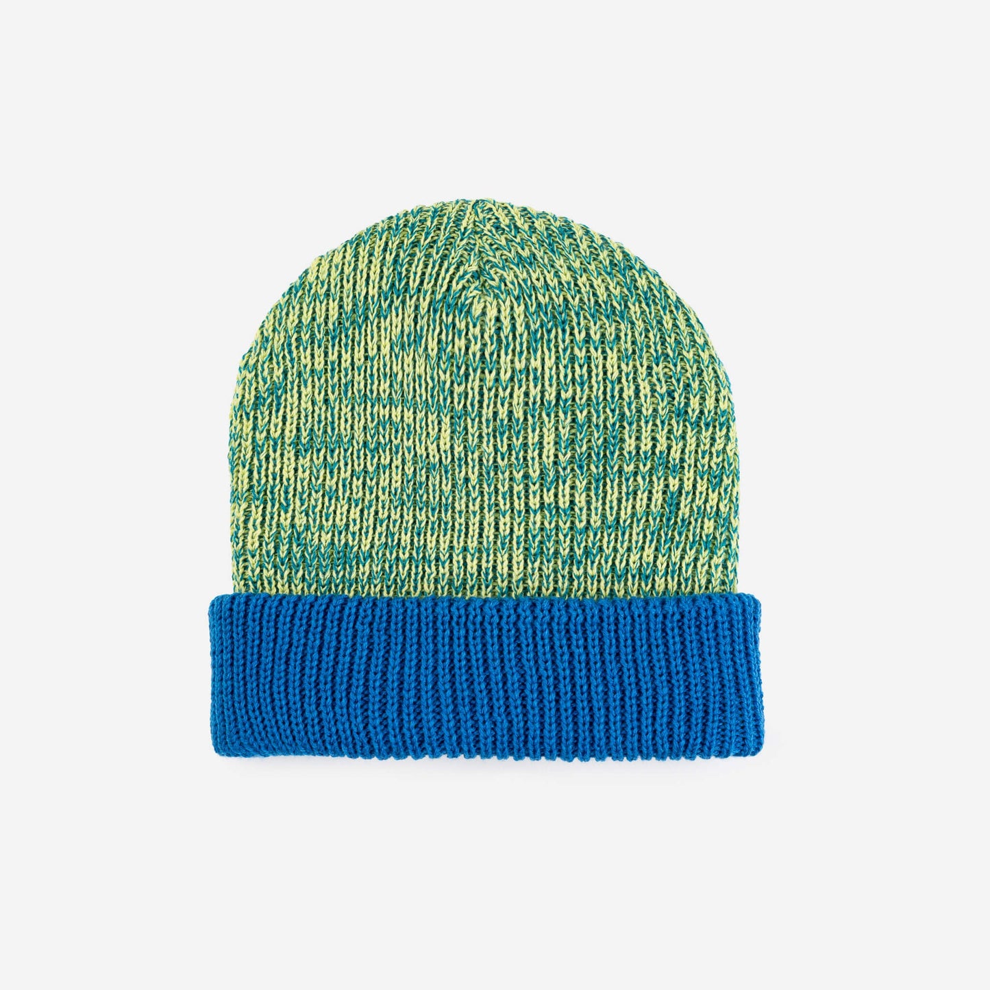 Colorblock Plush Knit Beanie