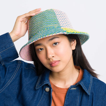 Dashes Knit Bucket Hat