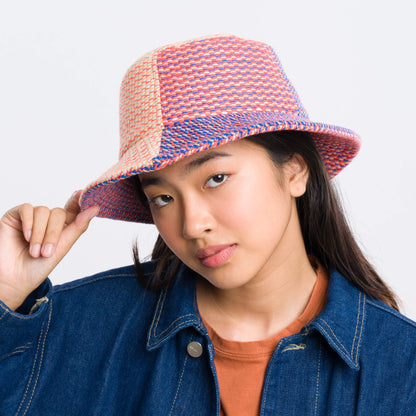 Dashes Knit Bucket Hat
