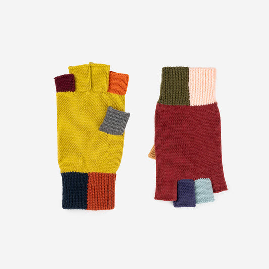 Mismatch Fingerless Gloves