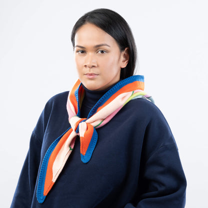 Multi Stripe Triangle Scarf