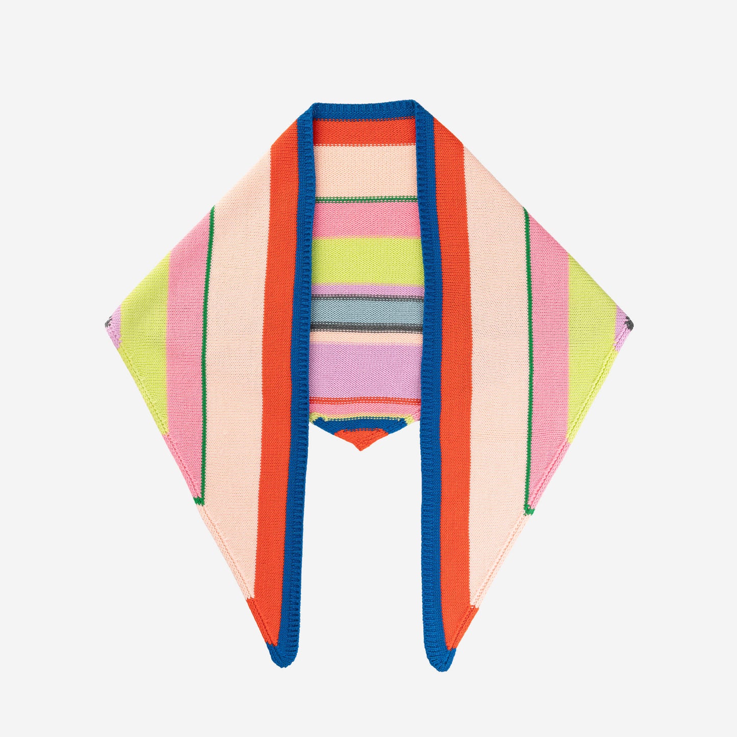 Multi Stripe Triangle Scarf
