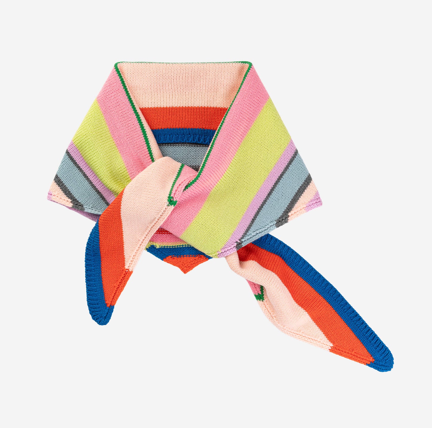 Multi Stripe Triangle Scarf