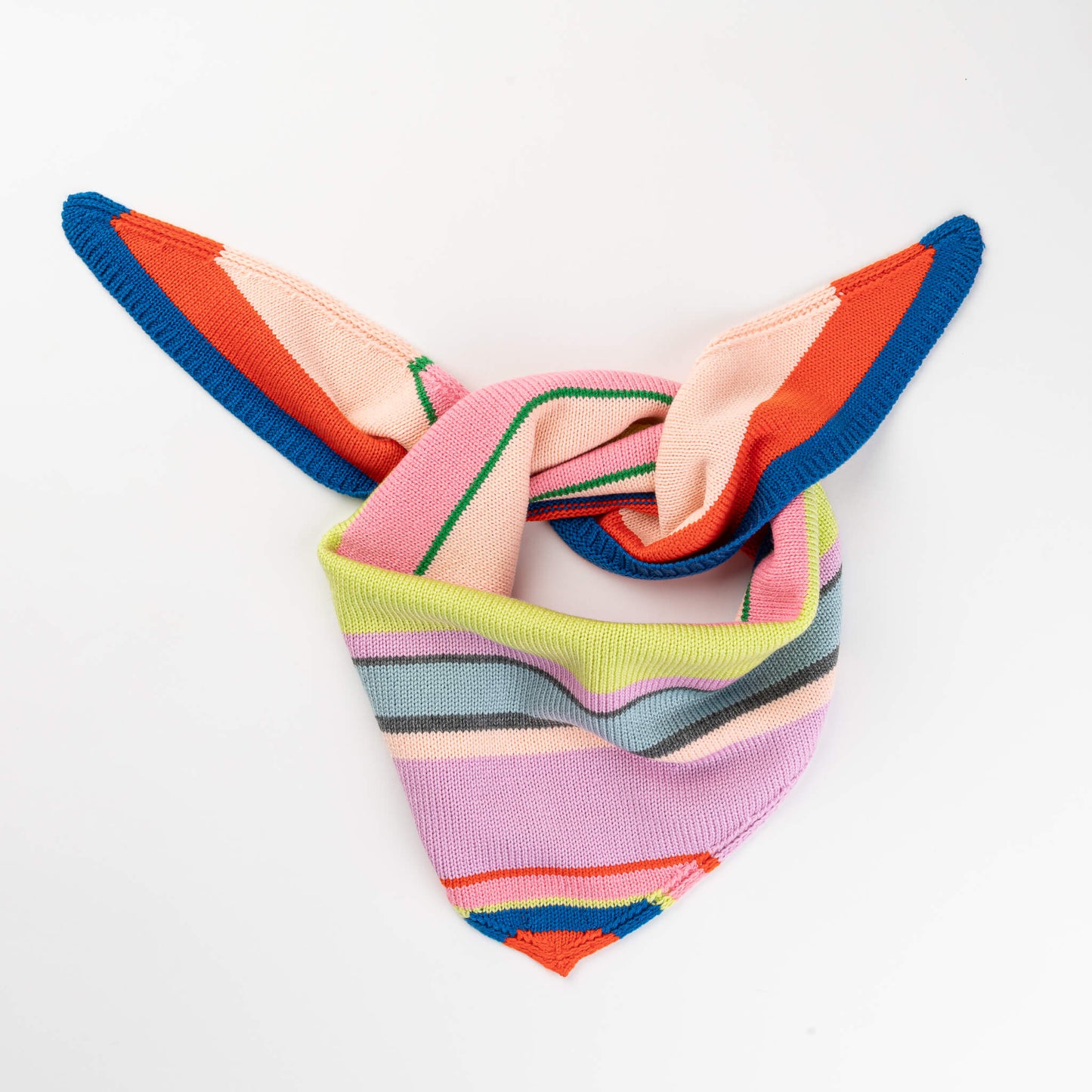 Multi Stripe Triangle Scarf