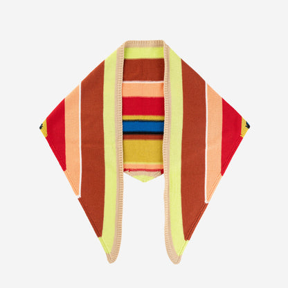 Multi Stripe Triangle Scarf