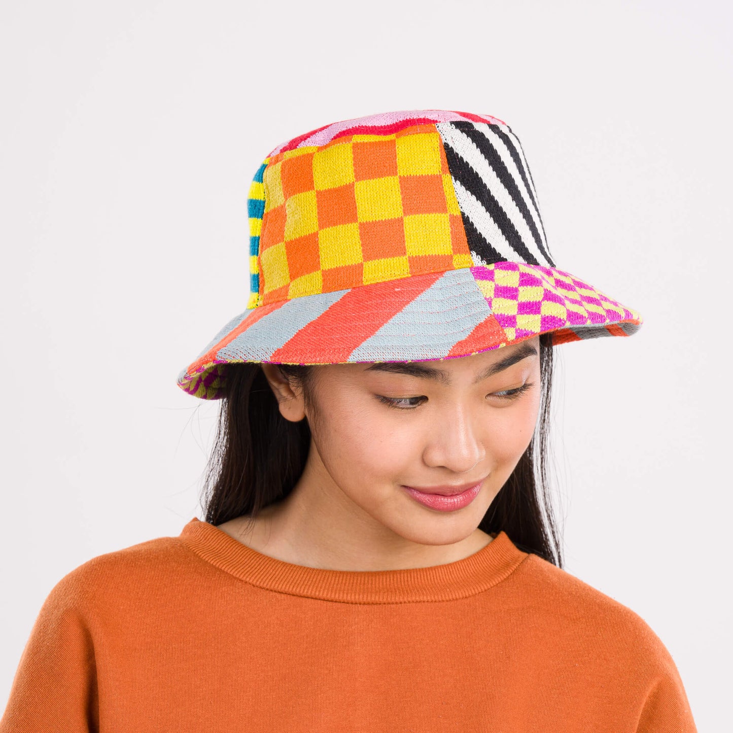 Pattern Patch Bucket Hat