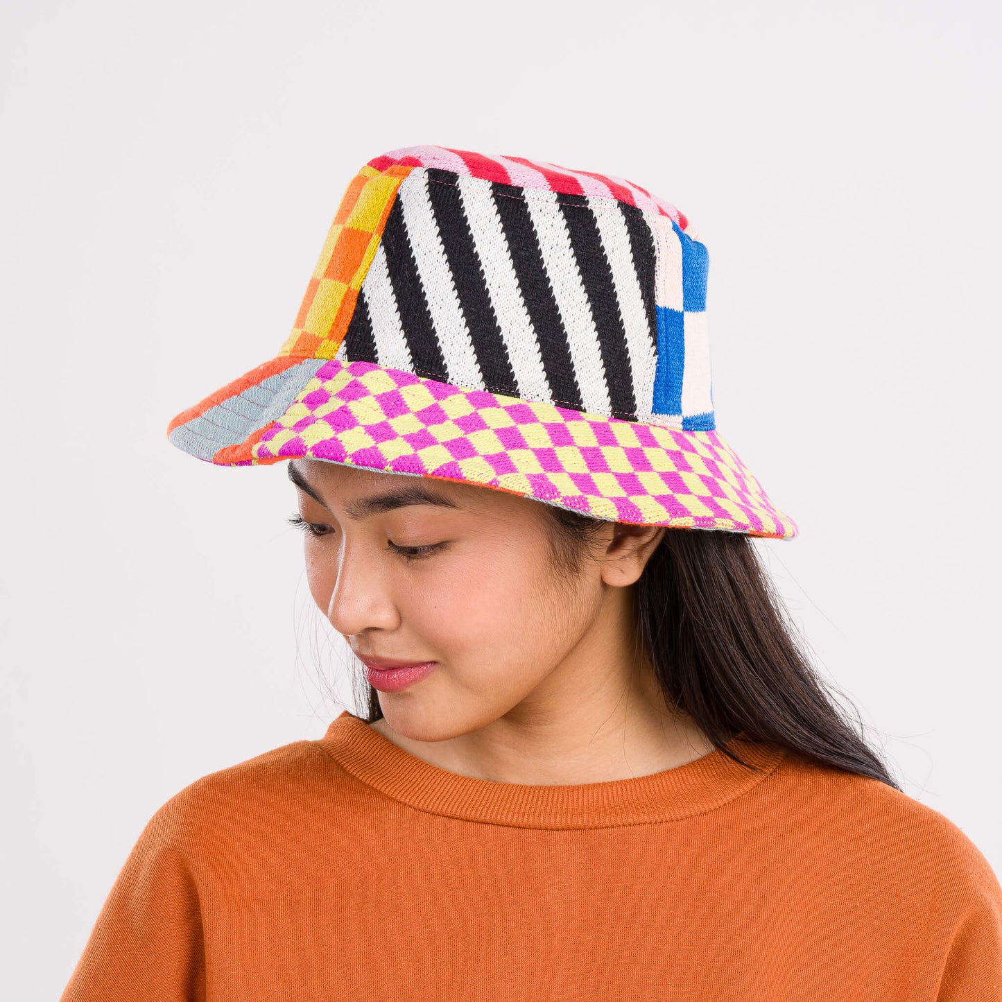 Pattern Patch Bucket Hat