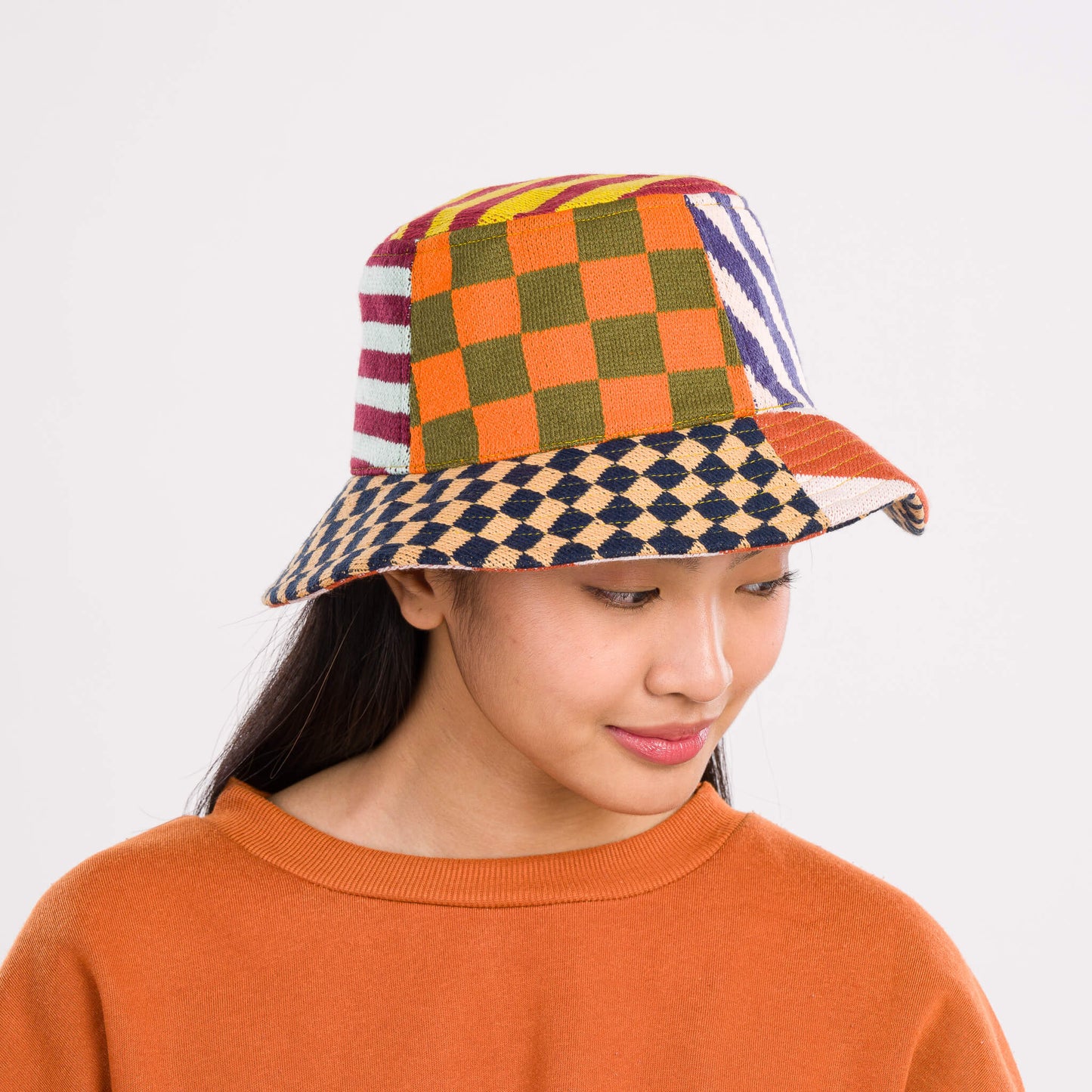 Pattern Patch Bucket Hat