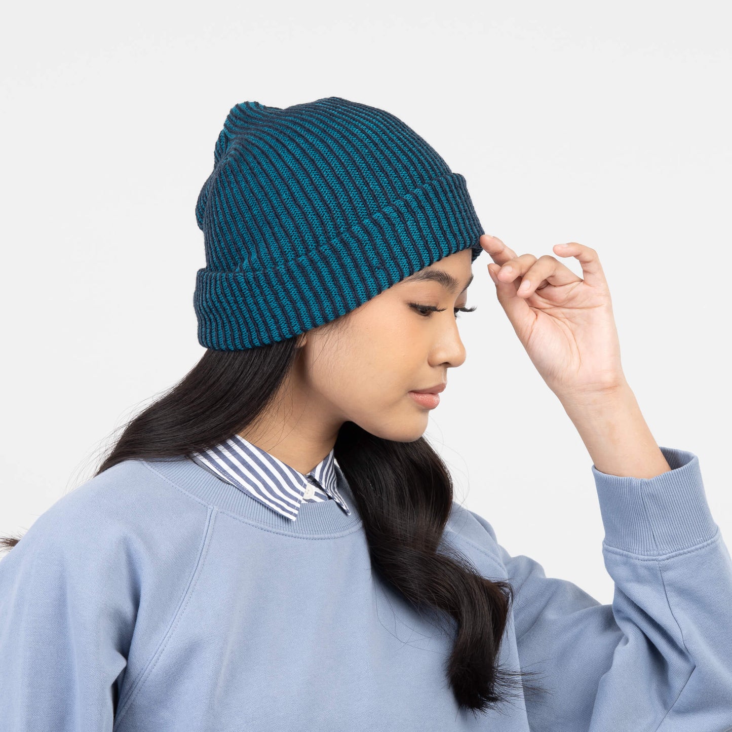 Simple Rib Knit Beanie