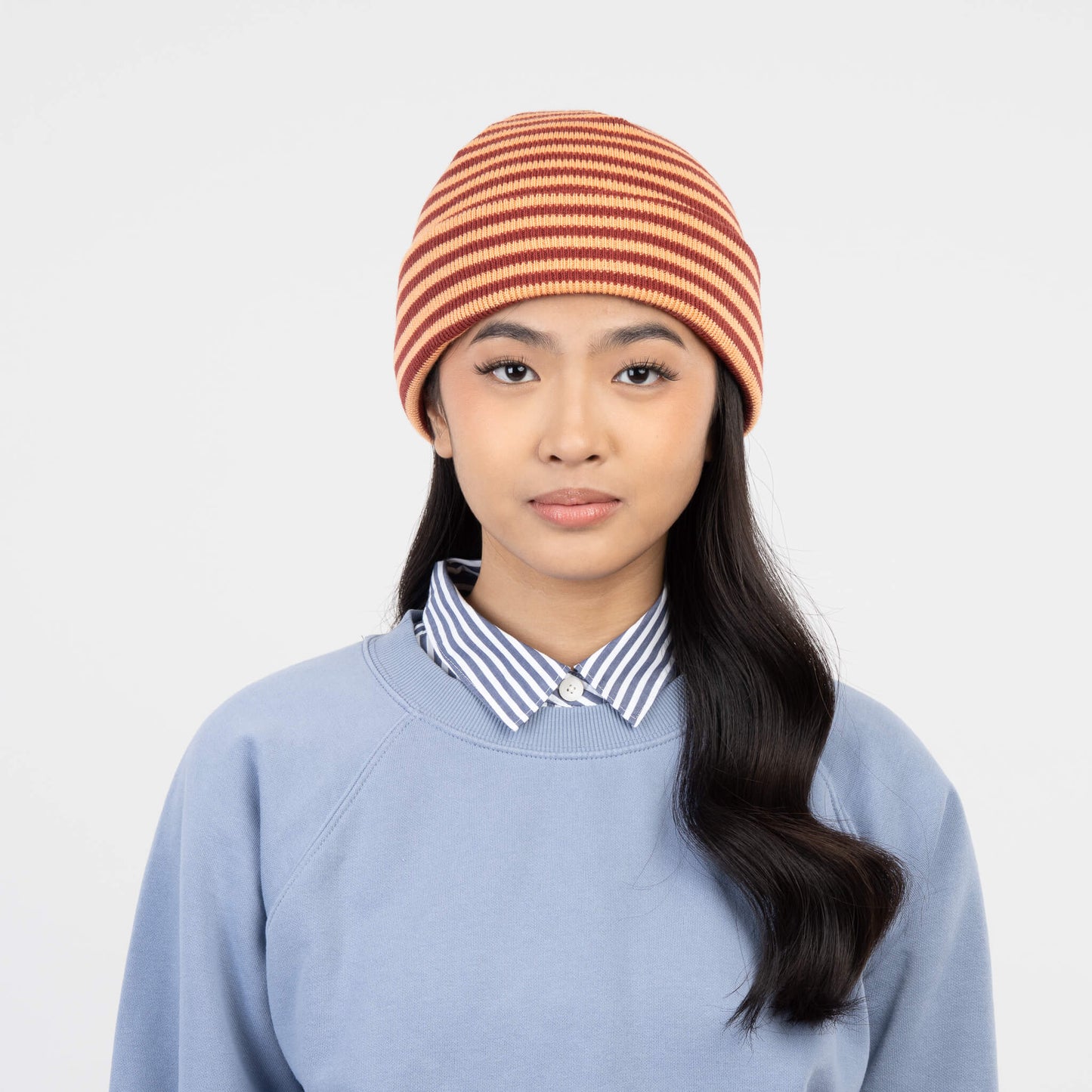 Simple Stripe Knit Beanie