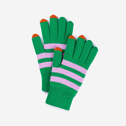 Stripe Touchscreen Gloves