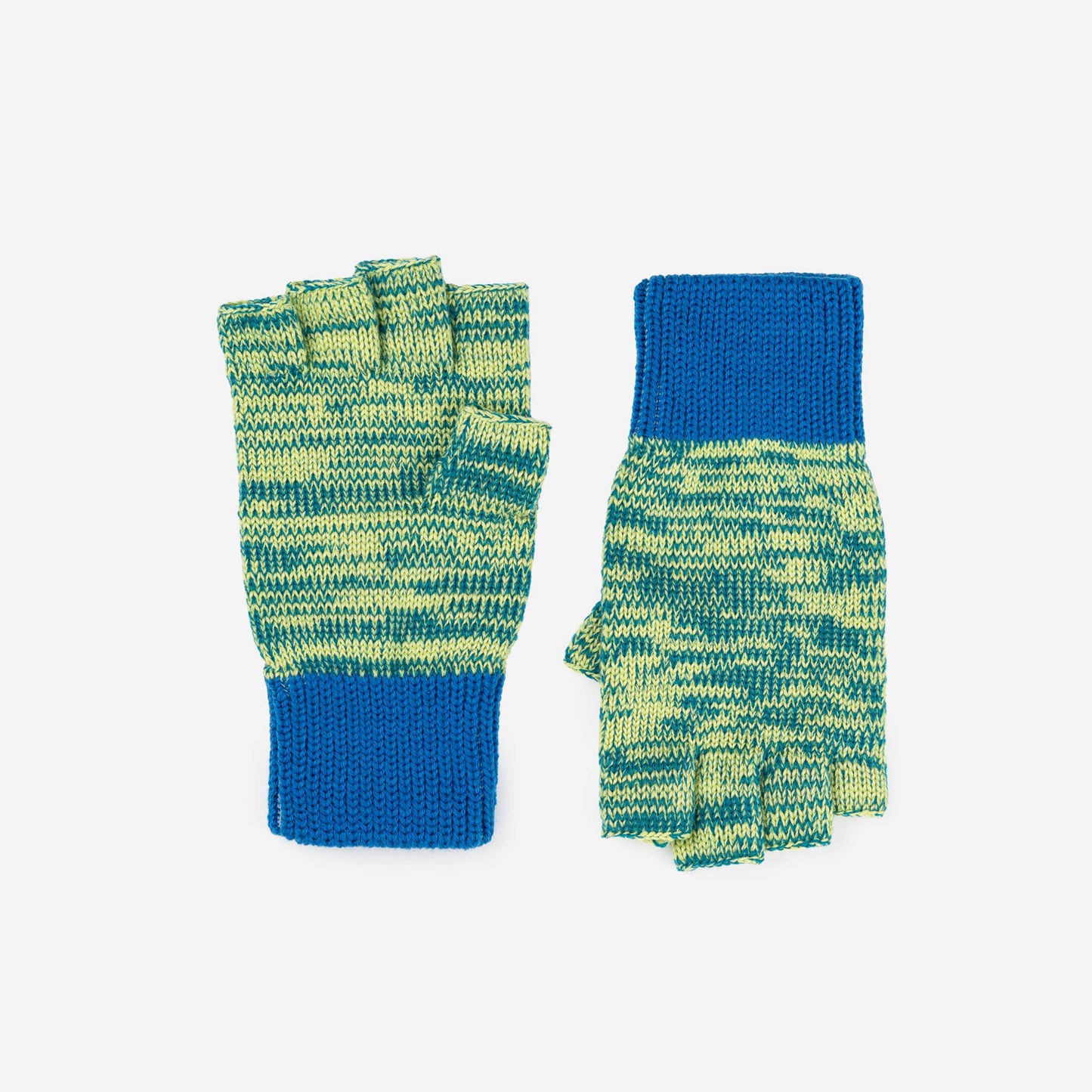 Colorblock Fingerless Gloves